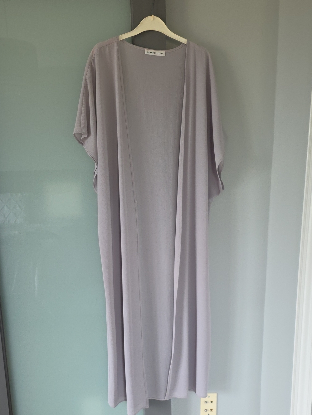 NWOT Seven Sisters One Size Short Sleeve Extra Long Cardigan